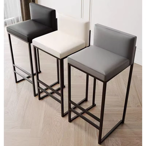 Modern Metal Bar <b>Stool</b> Sturdy Aluminum Frame Water Resistant for Hotel Dining <b>Outdoor</b> Kitchen Islands Commercial Restaurant - Product Image 4