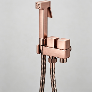 Ensemble <span class=keywords><strong>de</strong></span> pulvérisateur <span class=keywords><strong>de</strong></span> bidet mural à double commande, douchette WC carrée avec tuyau métallique flexible pour le nettoyage <span class=keywords><strong>de</strong></span> la salle <span class=keywords><strong>de</strong></span> bain - Product Image 5