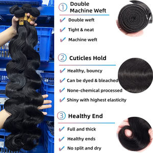 Lots de Cheveux Humains Bruts Non Traités en Gros – Fournisseur de Cheveux Vierges Alignés Cuticule Grade 12A Provenant des Temples Indiens - Product Image 2