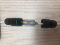 Connecteur de câble électrique rapide et étanche IP68 250V 16A, type T droit, pour blocs de jonction