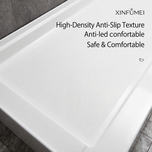 Base de <span class=keywords><strong>douche</strong></span> rectangulaire en acrylique blanc moderne antidérapante pour hôtel, avec installation facile et garantie de 5 ans - Product Image 5
