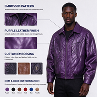 Service OEM – Blouson Bomber Moto Vintage Personnalisé Hiver Course Réversible Coupe-Vent Fermeture Éclair Cuir PU Gaufré Style Universitaire