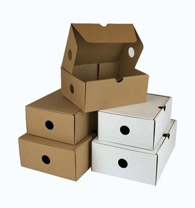 Caja de Zapatos Personalizada al por Mayor, Caja de Embalaje Plegable para Envíos, Caja de Zapatos de Papel Corrugado Impreso con Asa - Product Image 2
