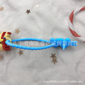 Double Buckle Tadpole Silicone Cable Tie 250mm Yellow For DIY Doll Accessories - Product Image 2