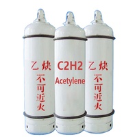 98% % de gaz acétylène de pureté à vendre prix bon marché C2h2 gaz de soudage acétylène de gaz
