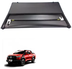 15-22 Chevy/GMC Colorado/Canyon 5' hopper Waterproof PVC leather black color pickup truck carriage soft Tri-Fold tonneau Cover