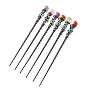 Cristal naturel étoile lune baguette bricolage créatif mauvais œil sorcière magique bâton accessoire ornement - Product Image 4