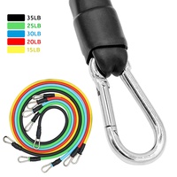 Conjunto de bandas de resistencia para hacer ejercicio, tubo elástico de látex, personalizado, 11 unidades