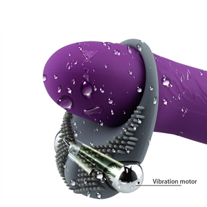 Anillo Vibrador para Pene OEM/ODM, Masajeador Masculino Recargable por USB, Juguete Sexual Impermeable para Hombres - Product Image 1