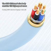 Cable de silicona líquida de 60W Tipo-C a Tipo-C Cable cargador USB Cable de datos de carga rápida para Teléfono 1M