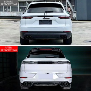 Protector de Parachoques Trasero de Fibra de Carbono Tecat para Cayenne, Modificación y Mejora de Automóviles 2018-2023 - Product Image 2