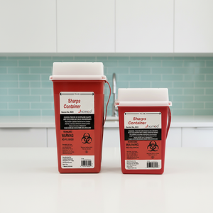 Conteneurs De Déchets Biologiques 2 Gallons (environ 7,5 L) - Rouge - Pour Laboratoires Médicaux