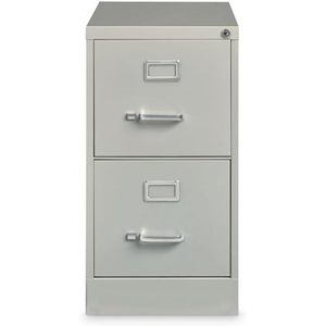 Alera Light Gray Two-<b>Drawer</b> Economy Vertical <b>File</b> Letter-Size Metal <b>Drawers</b> 15 X 26.5 X 28.37 - Product Image 4