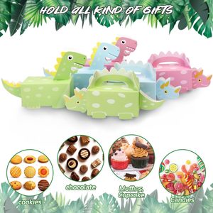 Caja de Dulces con Forma de Dinosaurio para Fiestas de Cumpleaños y Baby Showers, Laminación Brillante y Mate, Grabado en Relieve, para Uso Alimentario - Product Image 5