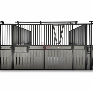 뜨거운 판매 휴대용 말 안정 패널 승마 시설을 위한 안전 내구성 조립식 말 대피소 나무 대나무 WPC PE - Product Image 2