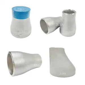 JIJIA high quality pipe fitting 304 stainless steel 316L seamless bevel end reducer
