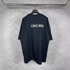 Nuova <span class=keywords><strong>T</strong></span>-<span class=keywords><strong>shirt</strong></span> Classica B-brand in Cotone <span class=keywords><strong>Paris</strong></span> SS23 con Stampa Logo Anteriore e Posteriore, Traspirante, Vestibilità Ampia, Unisex, Manica Corta, Vendita all'Ingrosso - Product Image 3