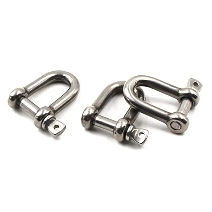 Marine Stainless Steel Dee Shackle Lifting D Shackle Boat Anchor Shackle