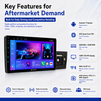 Reproductor Multimedia Universal para Auto Android FYDZ de 9/10 Pulgadas, Radio 2 Din, Estéreo, Navegación GPS, CarPlay, Android Auto, 4G, WIFI, DSP