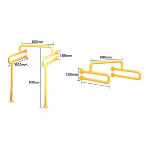 White or Yellow Urinal Bathroom <strong>Grab</strong> <strong>Bar</strong> Safety Nylon Washbasin <strong>Grab</strong> <strong>bar</strong> for Hospital Hotel and School - Product Image 3