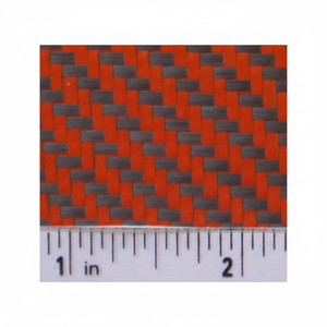 Orange kevlar Carbon Fiber <b>Fabrics</b> - Product Image 1