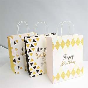KUAIMA 4 Style Assorted 16*8*22cm Happy Cartoon Theme Birthday Paper Gift <b>Bags</b> Party Favor <b>Bags</b> Goodies <b>Loot</b> <b>Bags</b> Bulk - Product Image 3