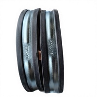 Collier de serrage pour tuyau en acier inoxydable 304, réglable, métrique, à double écrou, sans traitement de surface