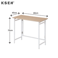 Bureau d'étude en fer moderne, table pliable simple, économie d'espace de KC-T0506