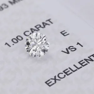 1ct E VS1 3Excellent cut Lab Grown CVD Diamond Synthetic HPHT Diamond