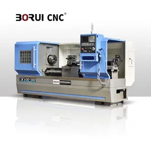 Borui CK6150เครื่องกลึง Cnc แบบ4สถานี,เครื่องกลึงโลหะระบบอัตโนมัติสำหรับเตียงแบน GSK เครื่องกลึง CNC