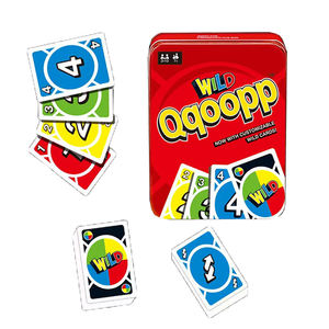 112 Pezzi Gioco di Carte QQOOPP in Carta Spessa per Bambini, Gioco di Poker Giocattolo Senza Pietà, Giochi da Tavolo Classici per Famiglia - Product Image 1