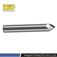 Outil de gravure diamantée à 90 degrés, fraise à chanfreiner PCD, fraise à fraiser en carbure CNC pour alliage d'aluminium, support personnalisé ODM et OEM