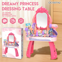 Ensemble de jeu de beauté avec sèche-cheveux, jouets éducatifs de salon pour la maternelle, coiffeuse antique avec miroirs, articles mignons pour filles, vente en gros