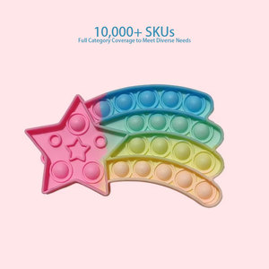 Jincan arc-en-ciel presse presse <span class=keywords><strong>musique</strong></span> pince pour enfants silicone doigt décompression bulle décompression bulle décompression jouet - Product Image 3