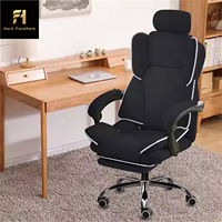 Chaise de bureau rotative personnalisée de haute qualité accoudoirs dossier chaise de travail de bureau à domicile moderne chaise de bureau en cuir synthétique