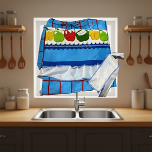 Tablier de cuisine imprimé 130 cm x 170 cm en polyester, style classique pour la cuisine - Product Image 2