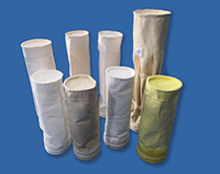 Sac filtrant anti-poussière en PTFE/PPS/P84/PI/aramide/fibre de verre pour l'industrie chimique
