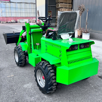 Mini Cargadora Frontal Telescópica Eléctrica con PLC y Motor, Capacidad de Carga de 400 kg, Todo Terreno