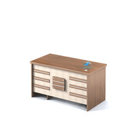 Bureau d'ordinateur de bureau simple Tiroirs verrouillables Table de commis à usage général avec trois tiroirs Table du personnel d'étude