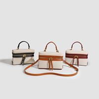 Échantillon Gratuit – Sac à Main Bandoulière de Luxe en Cuir PU pour Femme avec Logo Personnalisé, Petit Sac Cosmétique Tendance pour Dames