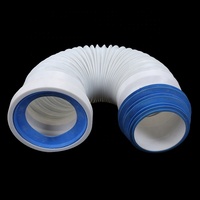 Tuyau d'évacuation flexible en plastique pour climatiseur, connecteur de toilette, extension de gouttière de salle de bain de 5 pouces