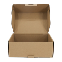 Boîtes postales en carton ondulé brun réutilisables, boîtes d'expédition pour vêtements