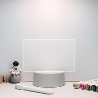 Acrylique lumineux rechargeable LED message effaçable mémo bureau calendrier affichage tableau blanc