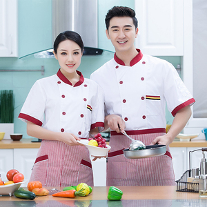 Vente en gros de vêtements de chef d'hôtel et de restaurant personnalisés vêtements de travail pour la pâtisserie vêtements de chef à manches longues usine de manches courtes - Product Image 4