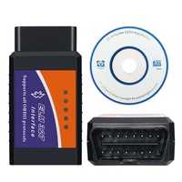 Escáner de Diagnóstico para Auto Elm 327 V1.5 V2.1 OBD2, Lector de Códigos Bluetooth, Kit de Herramientas para Reparación de Fallas