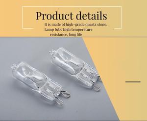 Nhiệt độ cao 25W/40W/60W Đèn G9 Halogen ấm trắng thực phẩm nóng Đèn hạt cho lò - Product Image 2