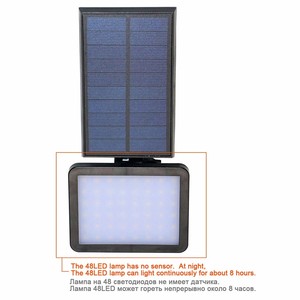 Nouveau projecteur <span class=keywords><strong>solaire</strong></span> LED d'extérieur 2025, 48 LED blanc chaud/blanc froid/vert, IP65, lampes murales solaires pour paysage, patio, cour - Product Image 6