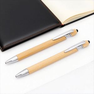 Custom Logo Eco-Friendly Bamboo Ballpoint <b>Pen</b> Personalized Press for Stylus Promotional Gift with Logo for Business Marketing - Product Image 4