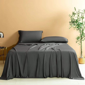 Home Textile <strong>Set</strong> 100% Bamboo Flat Sheets Luxury <strong>Bedding</strong> with <strong>Pillow</strong> Cases - Product Image 3