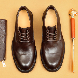 Zapatos Oxford Casuales para Hombre, Diseño de Diseñador, Impermeables, de Cuero Genuino, para Invierno, Boda, Punta en Pico, Antideslizantes, para Oficina y Negocios - Product Image 1